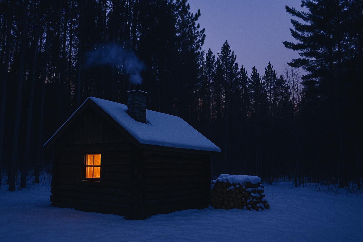 Squatch & Co. — northern Wisconsin cabin in winter